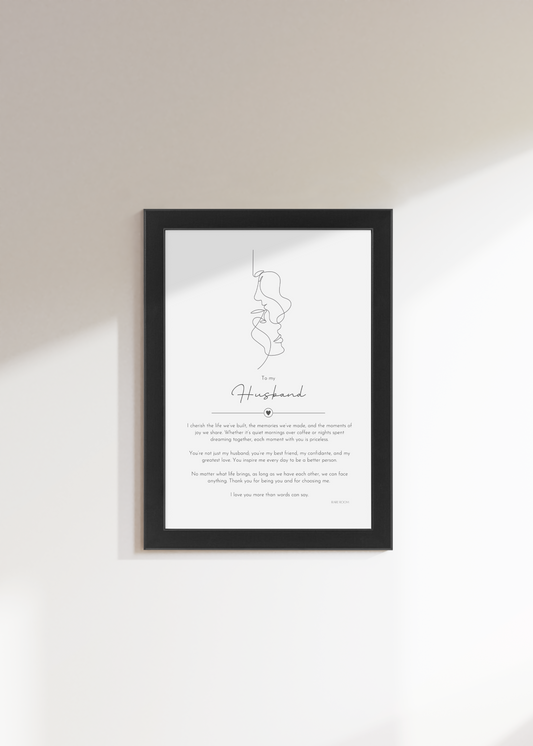 To my Husband — Man + Woman